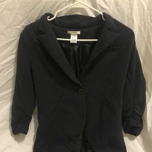 Esley 100% cotton blazer, navy blue